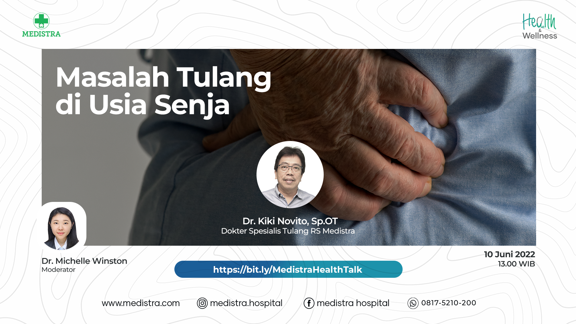 MASALAH TULANG DI USIA SENJA | dr. Kiki Novito, Sp.OT